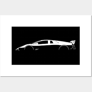 Lamborghini Murcielago LP 670-4 SuperVeloce Silhouette Posters and Art